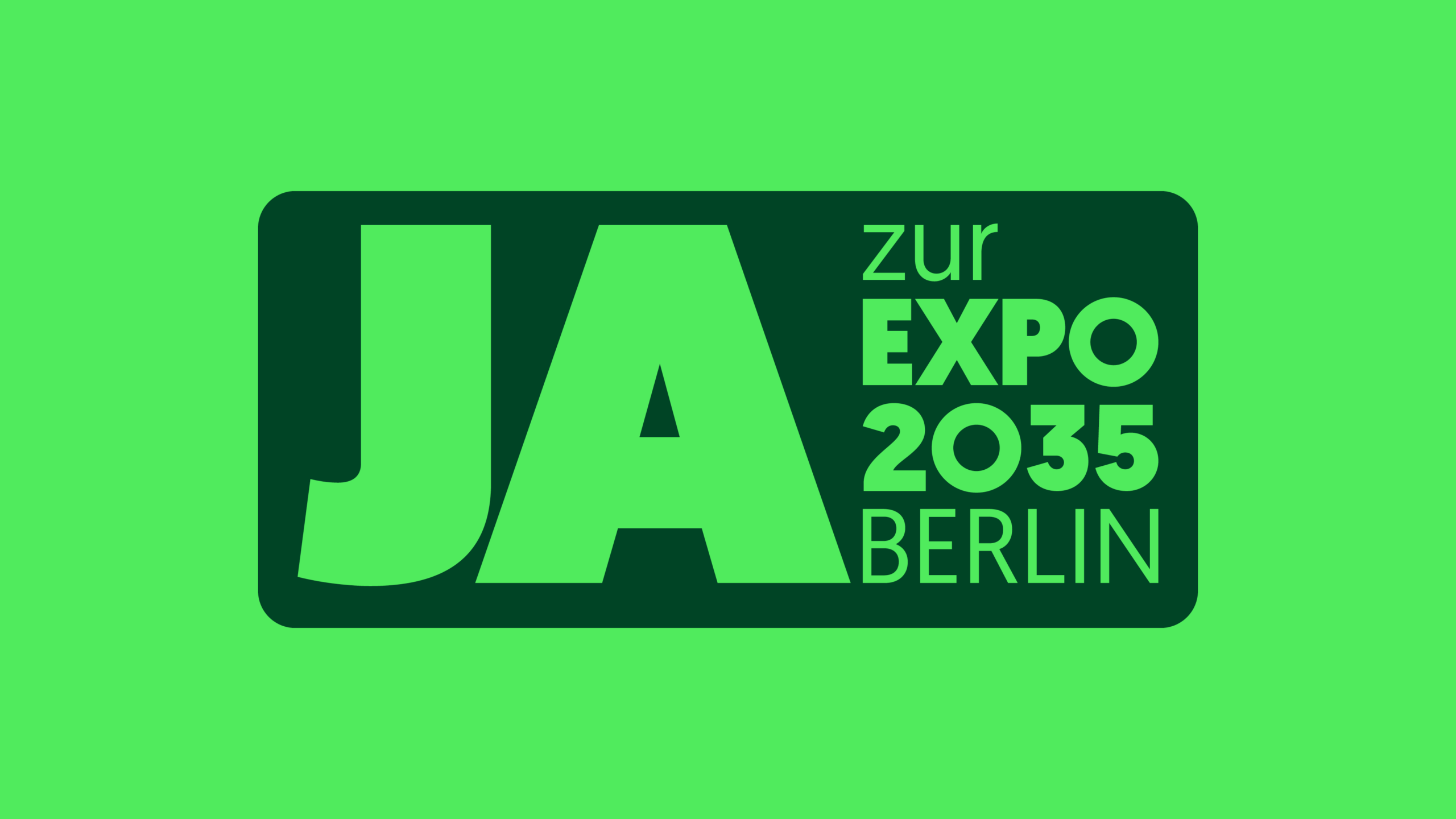 Keyvisual Kampagne JA zur EXPO 2035